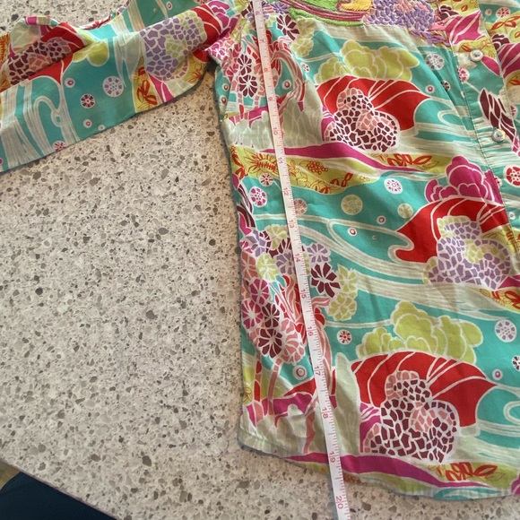 Robert Graham Embroidered Detailed Colorful Trees Flowers Shirt - Size Small - Picture 11 of 11